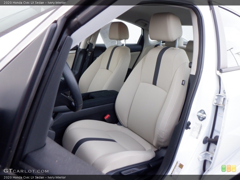 Ivory Interior Front Seat for the 2020 Honda Civic LX Sedan #146620471