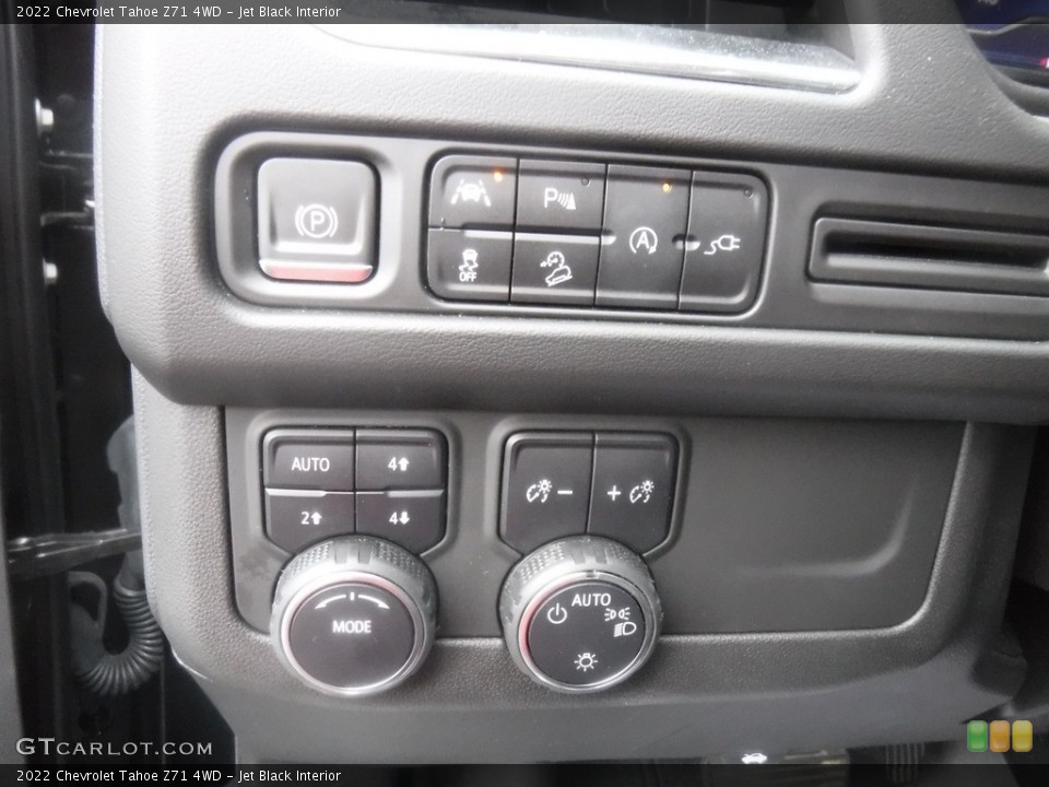 Jet Black Interior Controls for the 2022 Chevrolet Tahoe Z71 4WD #146620612