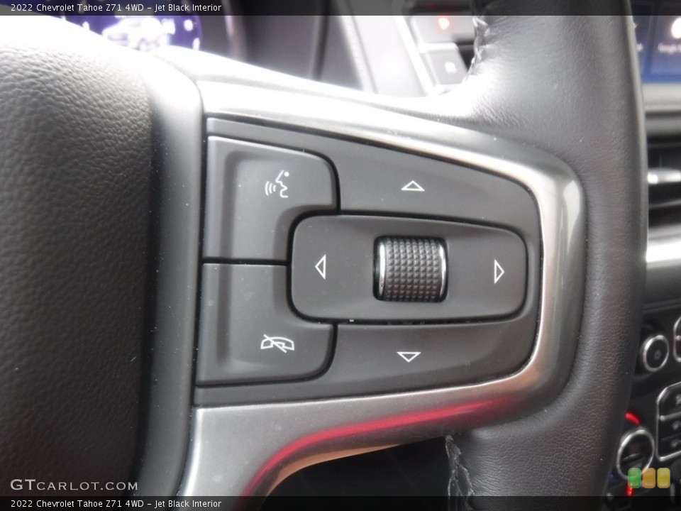Jet Black Interior Steering Wheel for the 2022 Chevrolet Tahoe Z71 4WD #146621036