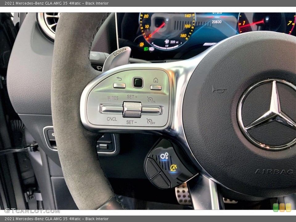 Black Interior Steering Wheel for the 2021 Mercedes-Benz GLA AMG 35 4Matic #146621110