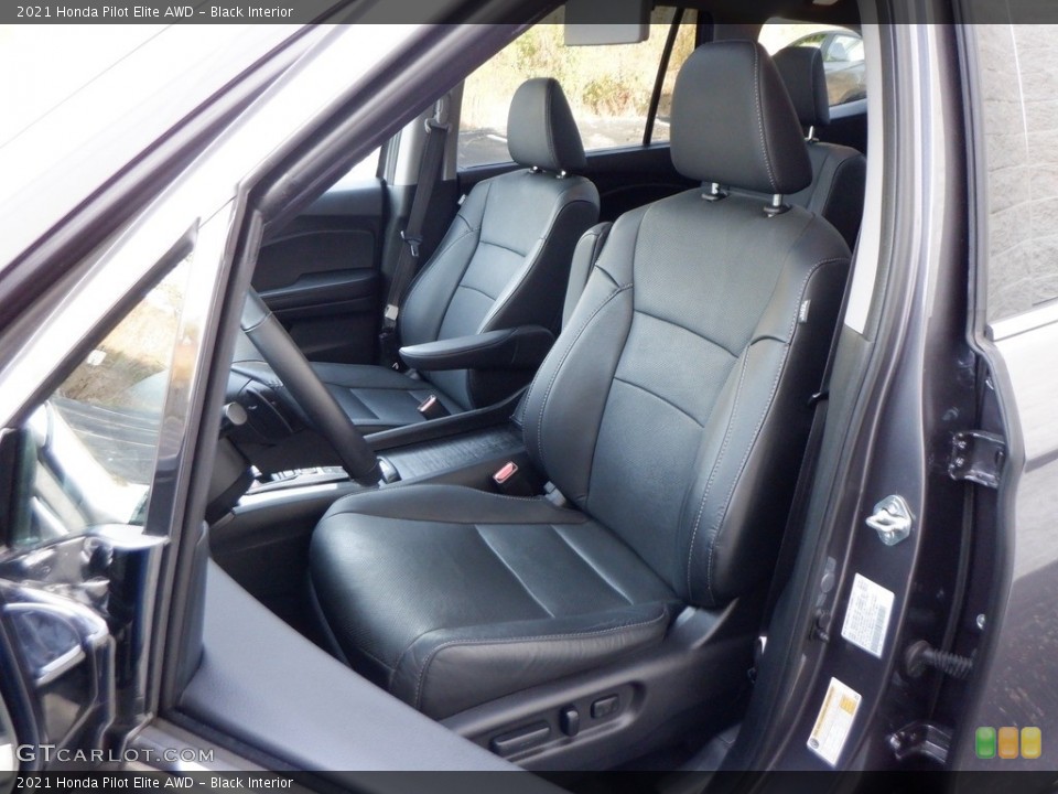 Black Interior Front Seat for the 2021 Honda Pilot Elite AWD #146621198