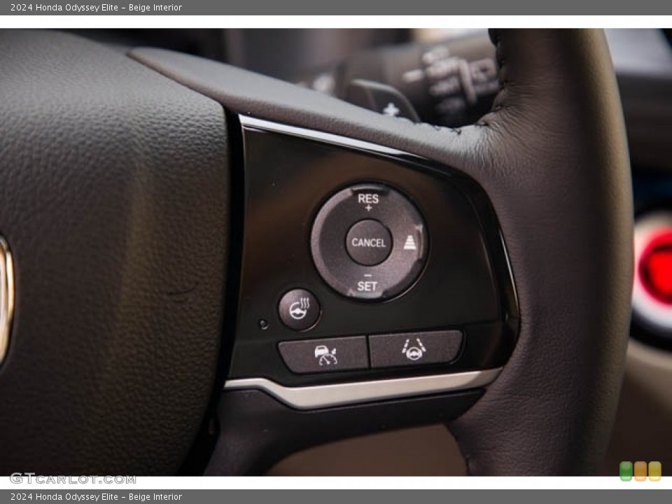 Beige Interior Steering Wheel for the 2024 Honda Odyssey Elite #146621504