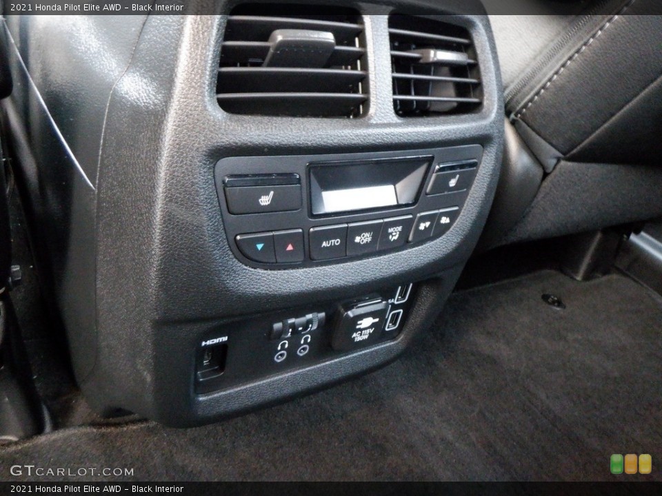Black Interior Controls for the 2021 Honda Pilot Elite AWD #146621559