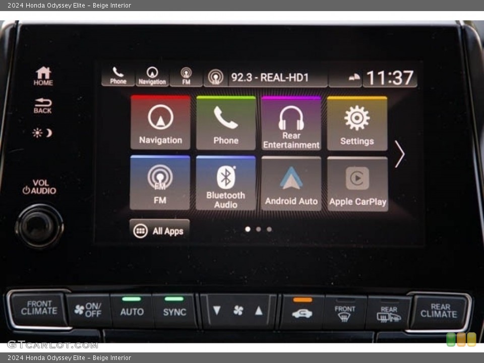 Beige Interior Controls for the 2024 Honda Odyssey Elite #146621844