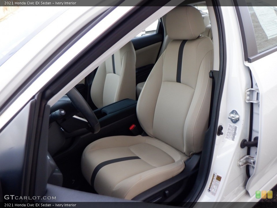 Ivory Interior Front Seat for the 2021 Honda Civic EX Sedan #146622184