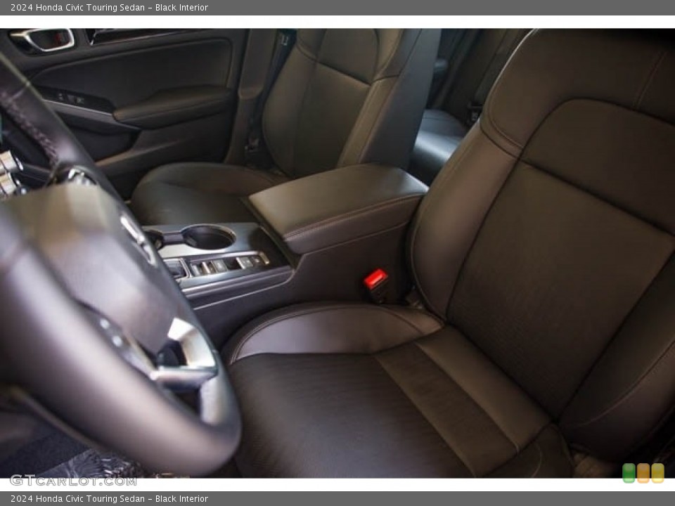Black Interior Front Seat for the 2024 Honda Civic Touring Sedan #146623269