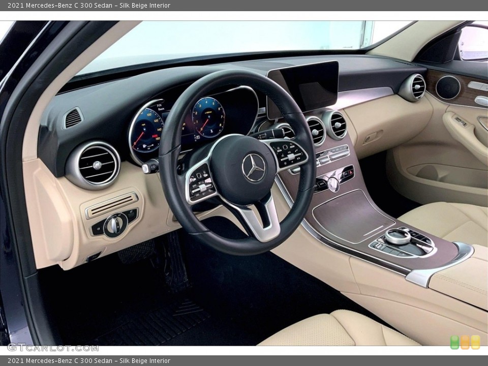 Silk Beige Interior Front Seat for the 2021 Mercedes-Benz C 300 Sedan #146623279