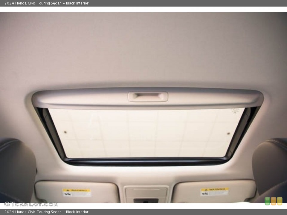 Black Interior Sunroof for the 2024 Honda Civic Touring Sedan #146623291