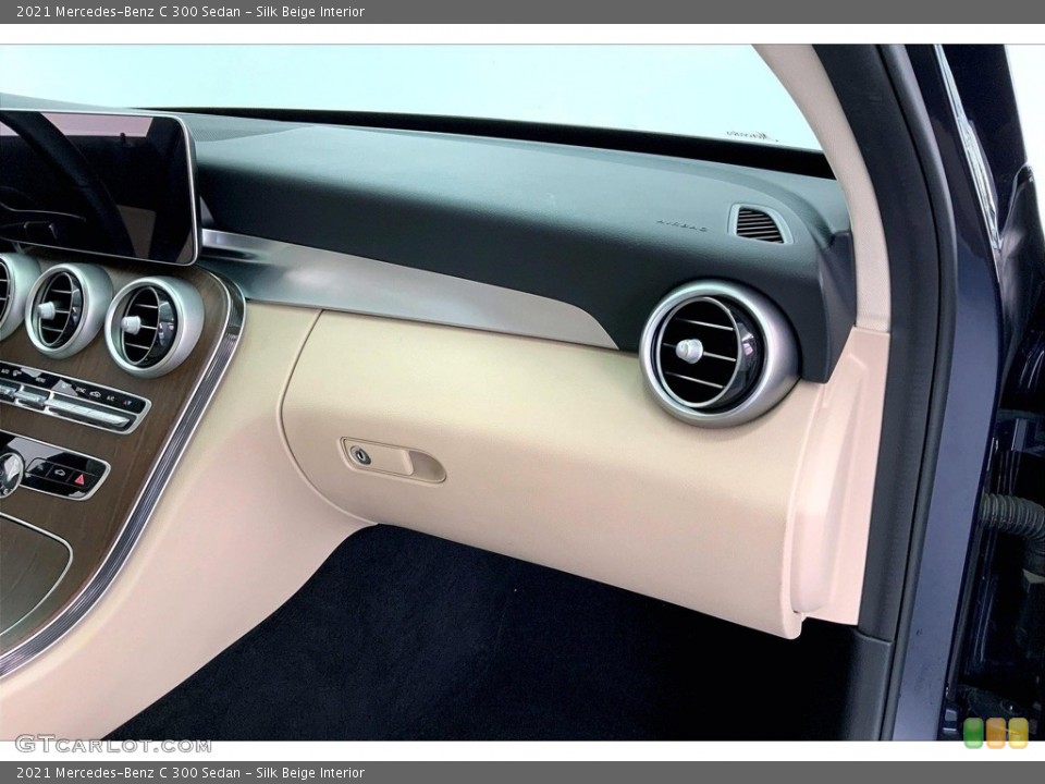 Silk Beige Interior Dashboard for the 2021 Mercedes-Benz C 300 Sedan #146623328