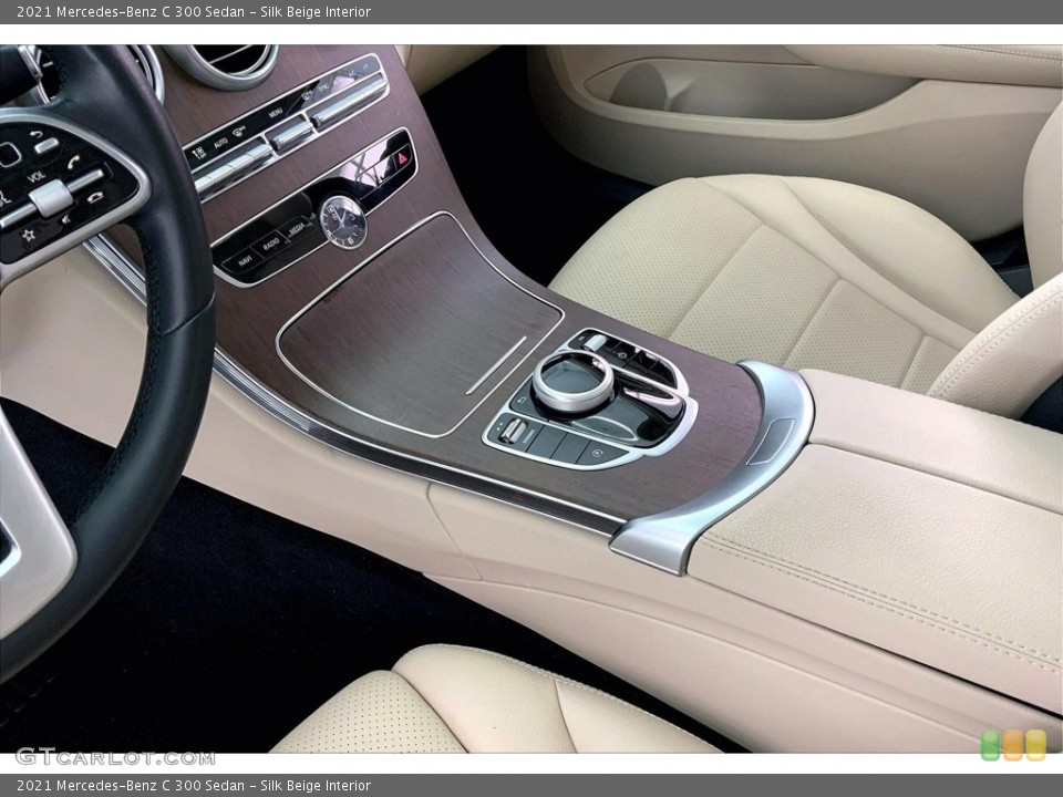 Silk Beige Interior Controls for the 2021 Mercedes-Benz C 300 Sedan #146623353