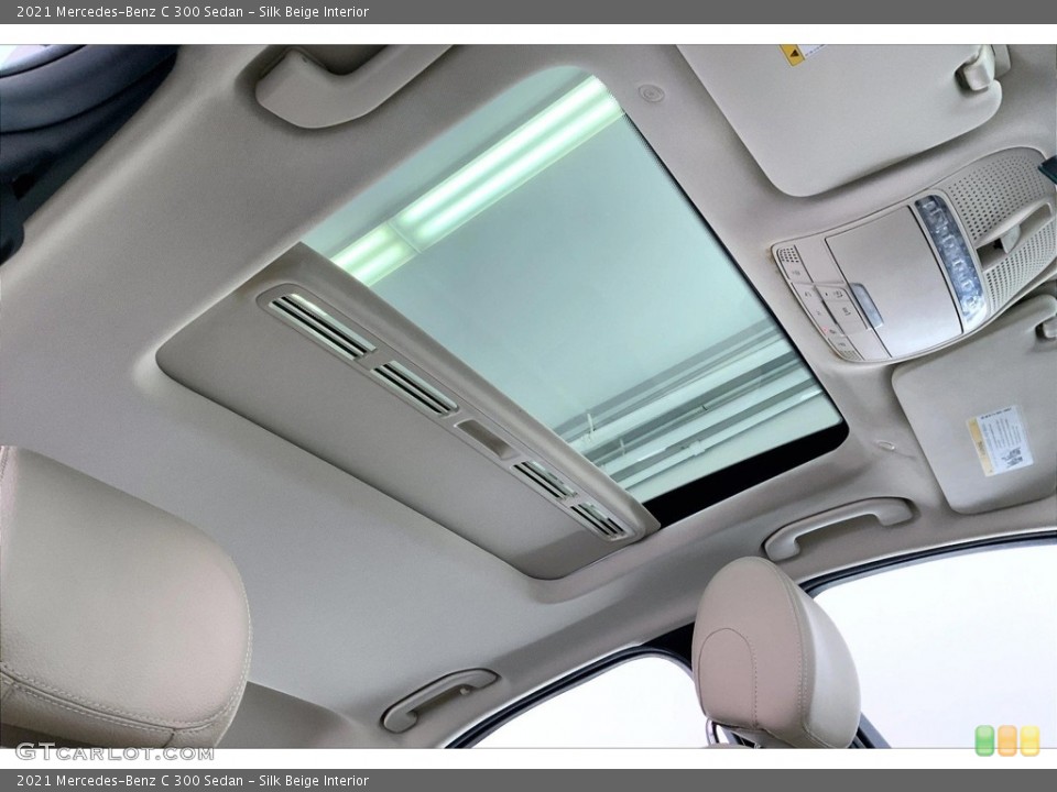 Silk Beige Interior Sunroof for the 2021 Mercedes-Benz C 300 Sedan #146623590