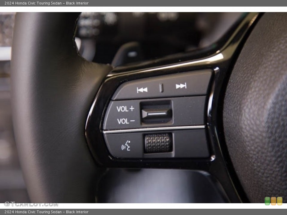 Black Interior Steering Wheel for the 2024 Honda Civic Touring Sedan #146624024