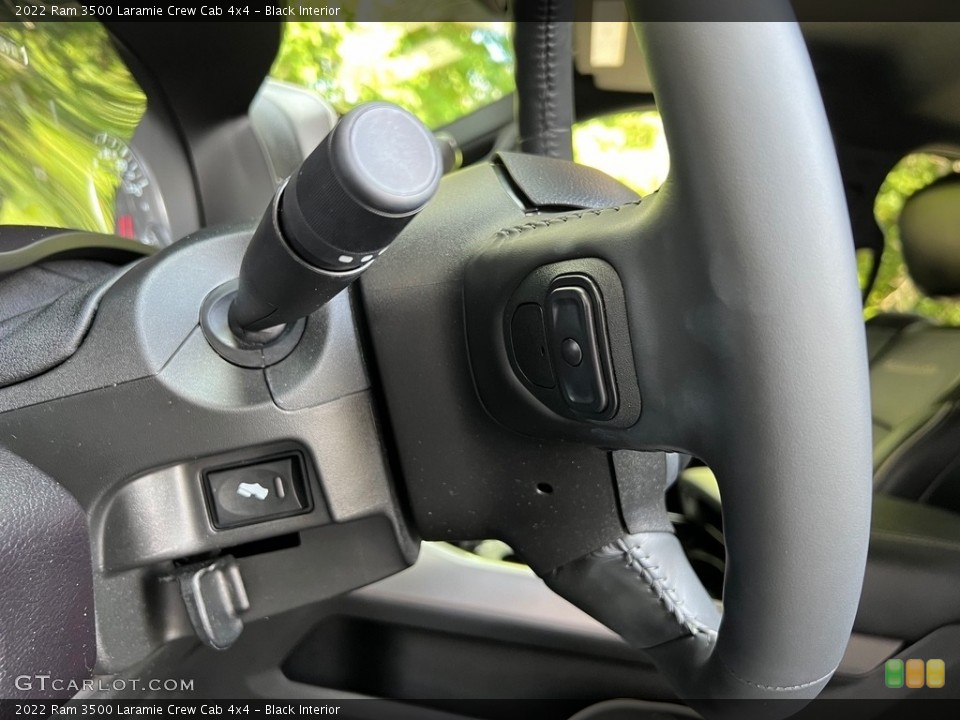 Black Interior Steering Wheel for the 2022 Ram 3500 Laramie Crew Cab 4x4 #146624123