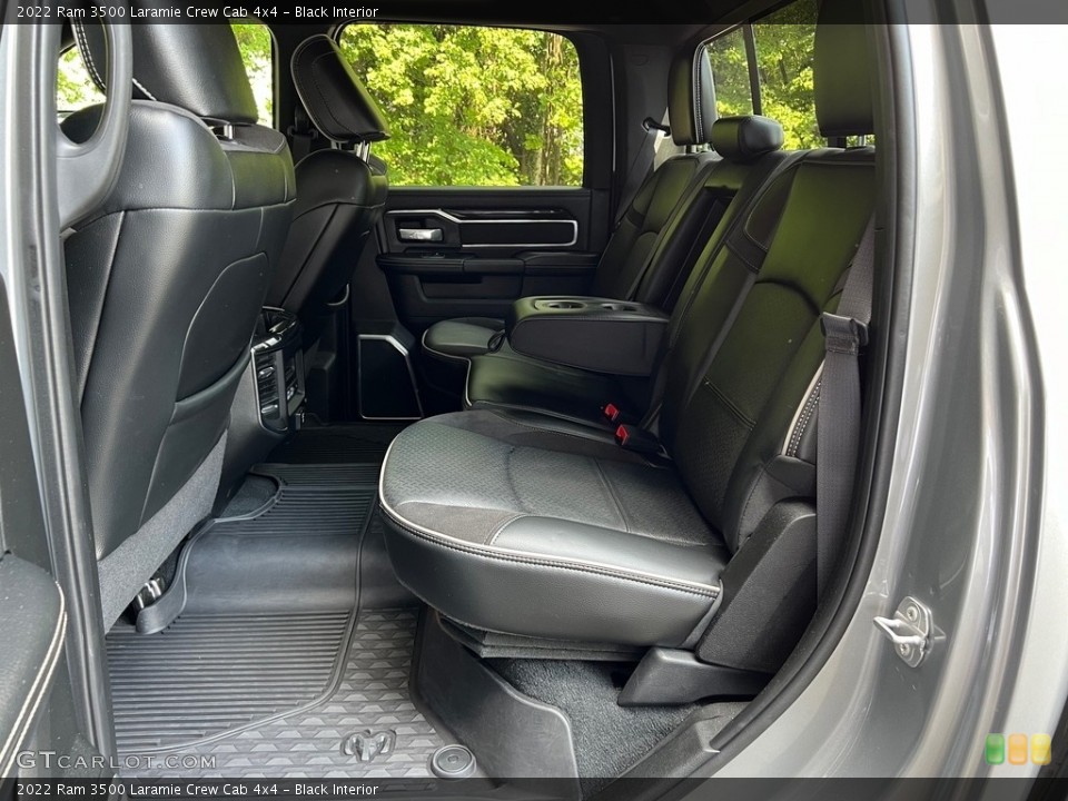 Black Interior Rear Seat for the 2022 Ram 3500 Laramie Crew Cab 4x4 #146624146