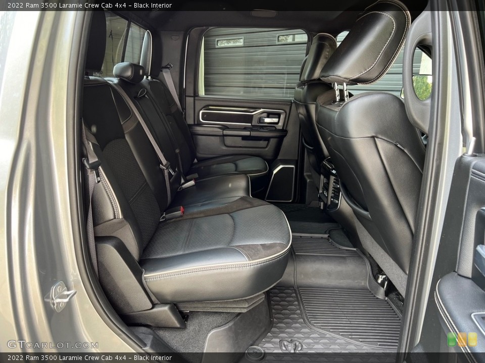 Black Interior Rear Seat for the 2022 Ram 3500 Laramie Crew Cab 4x4 #146624218