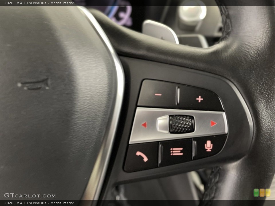 Mocha Interior Steering Wheel for the 2020 BMW X3 xDrive30e #146624256