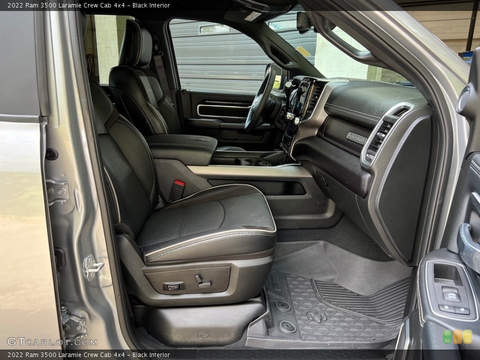 Black Interior Front Seat for the 2022 Ram 3500 Laramie Crew Cab 4x4 #146624263