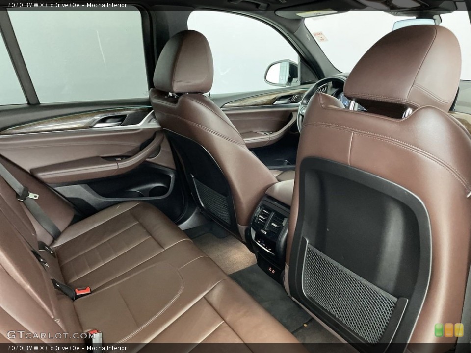 Mocha Interior Rear Seat for the 2020 BMW X3 xDrive30e #146624646