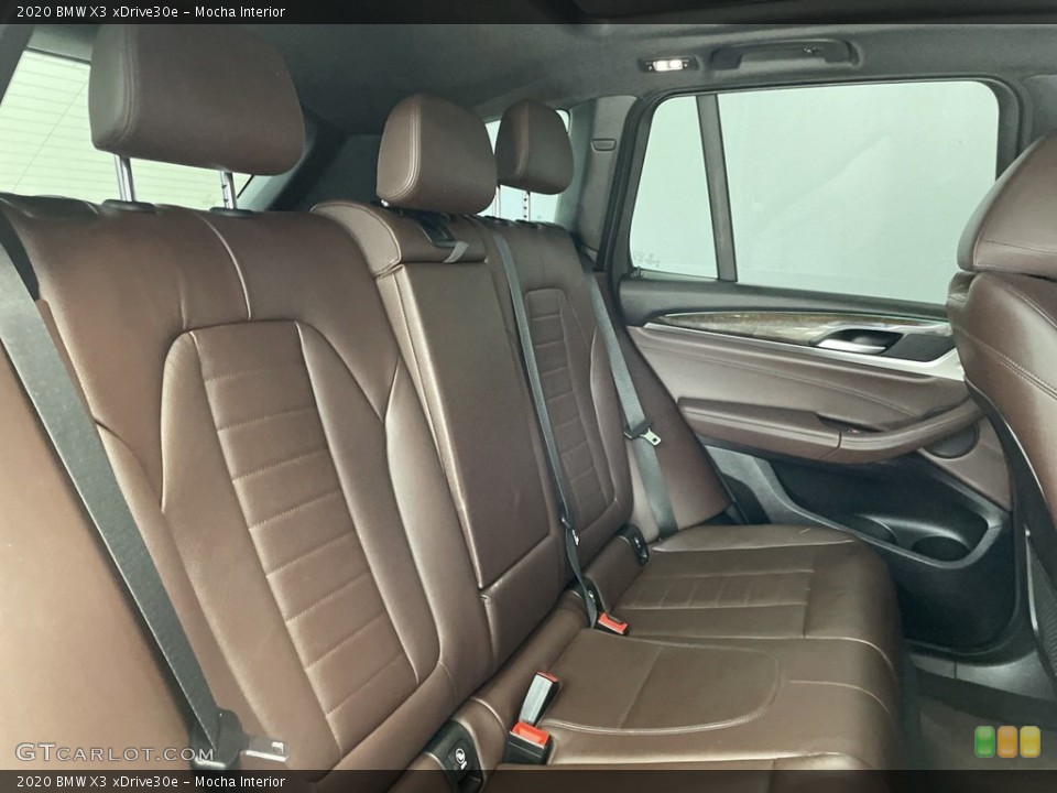 Mocha Interior Rear Seat for the 2020 BMW X3 xDrive30e #146624663