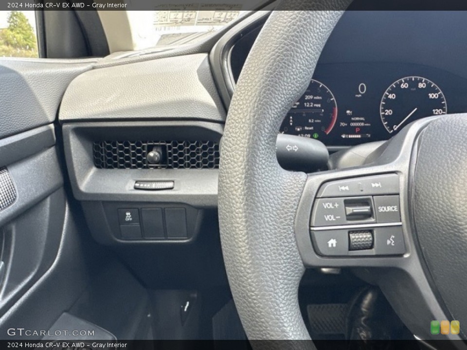 Gray Interior Steering Wheel for the 2024 Honda CR-V EX AWD #146624869