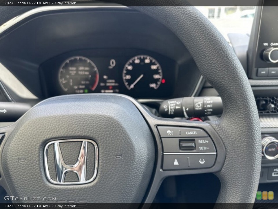 Gray Interior Steering Wheel for the 2024 Honda CR-V EX AWD #146624892