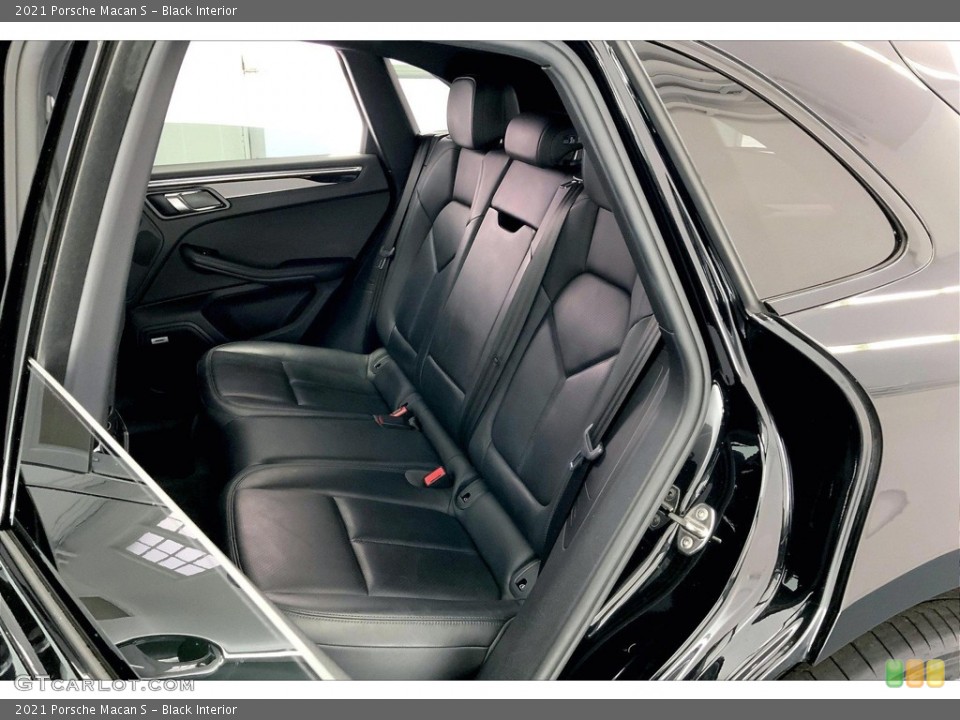 Black Interior Rear Seat for the 2021 Porsche Macan S #146625144