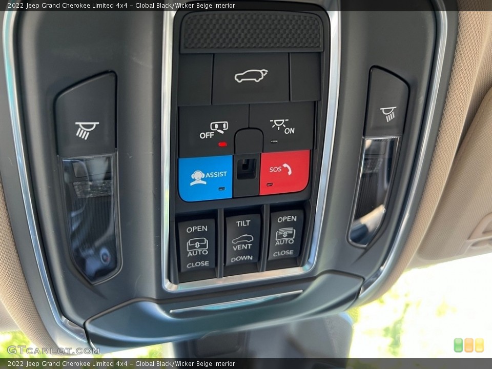 Global Black/Wicker Beige Interior Controls for the 2022 Jeep Grand Cherokee Limited 4x4 #146625223