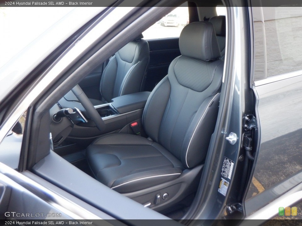 Black Interior Front Seat for the 2024 Hyundai Palisade SEL AWD #146625518