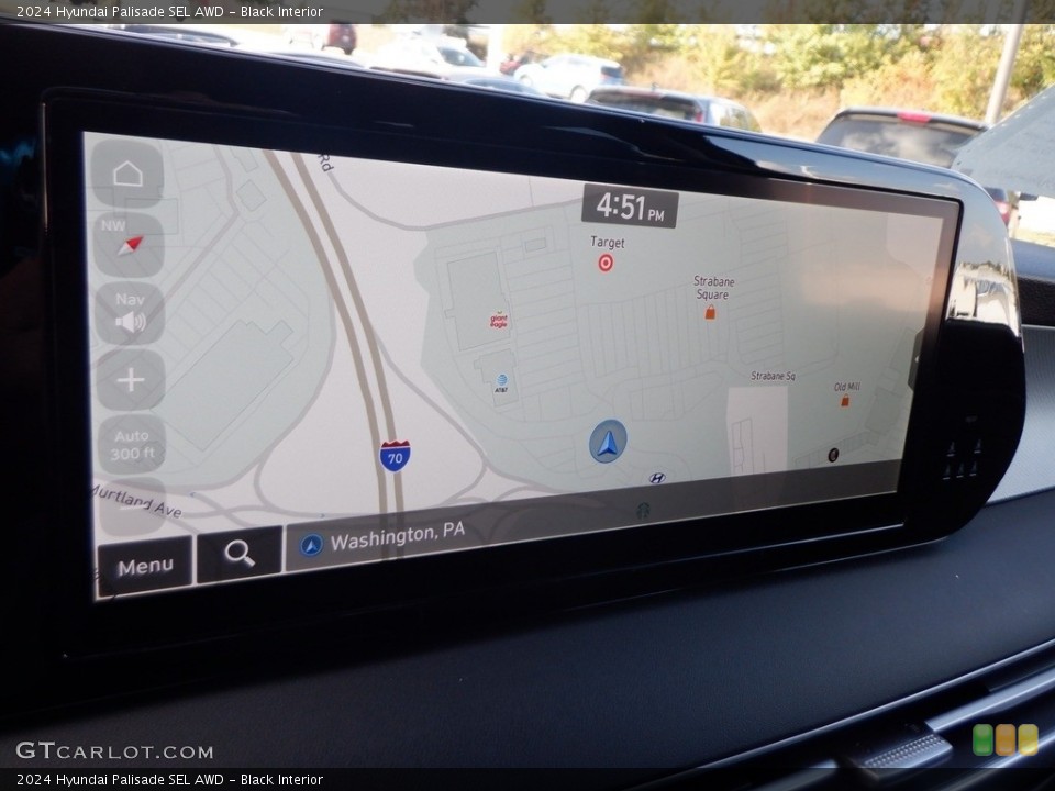 Black Interior Navigation for the 2024 Hyundai Palisade SEL AWD #146625611