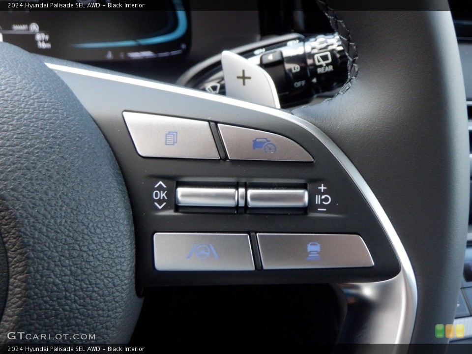 Black Interior Steering Wheel for the 2024 Hyundai Palisade SEL AWD #146625760