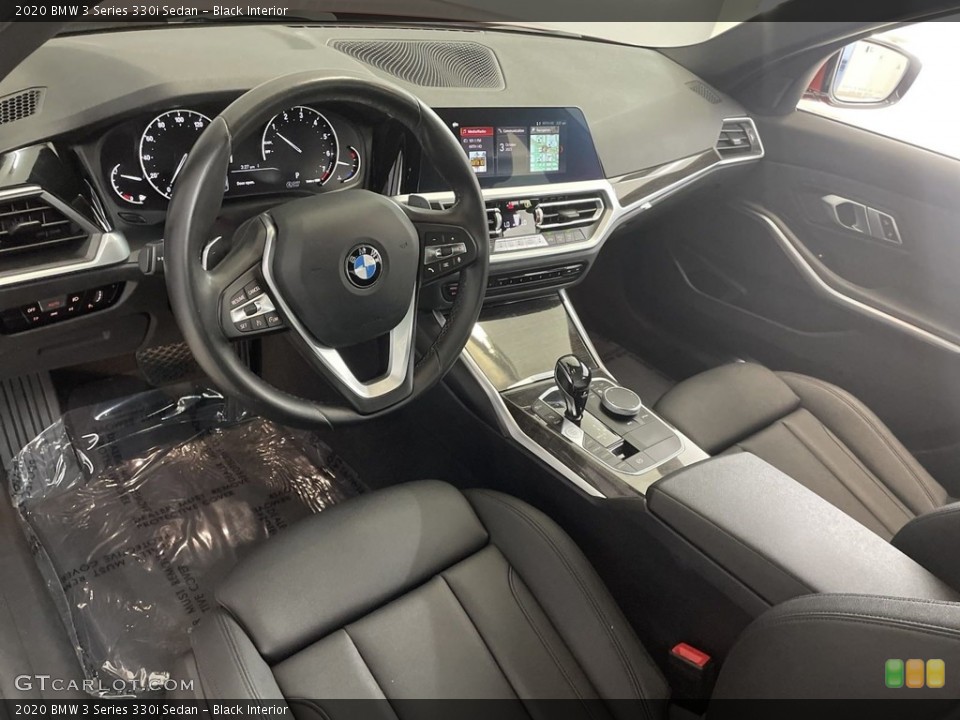 Black Interior Front Seat for the 2020 BMW 3 Series 330i Sedan #146625959