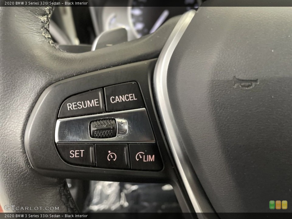 Black Interior Steering Wheel for the 2020 BMW 3 Series 330i Sedan #146626021