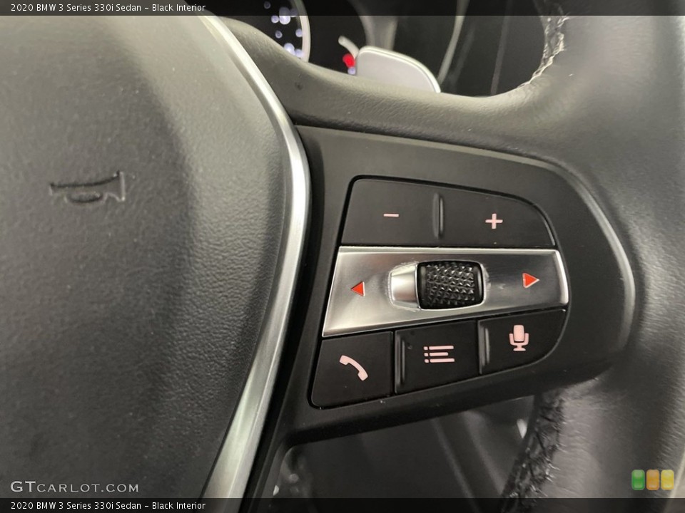 Black Interior Steering Wheel for the 2020 BMW 3 Series 330i Sedan #146626042
