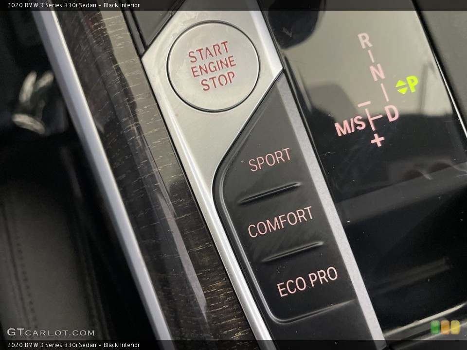 Black Interior Controls for the 2020 BMW 3 Series 330i Sedan #146626203