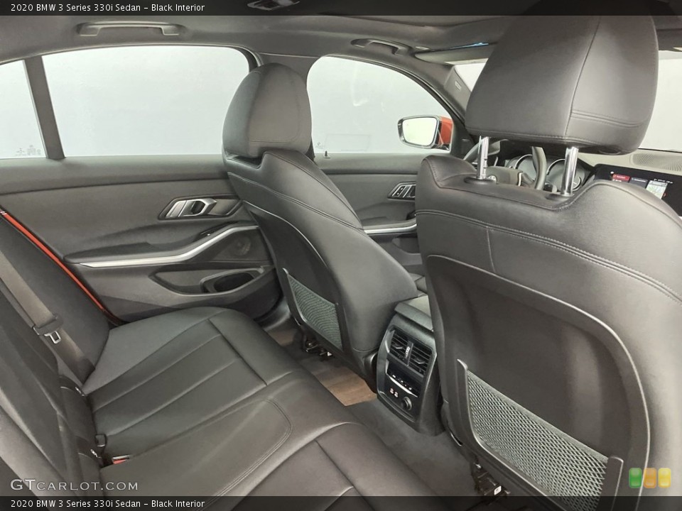 Black Interior Rear Seat for the 2020 BMW 3 Series 330i Sedan #146626362