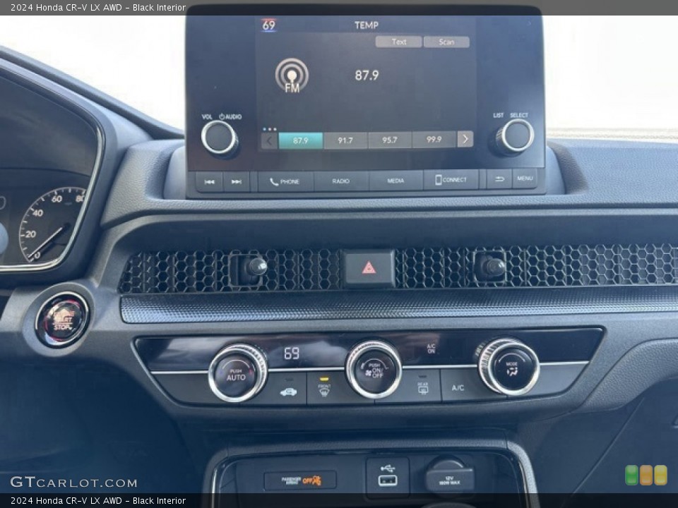Black Interior Controls for the 2024 Honda CR-V LX AWD #146626595