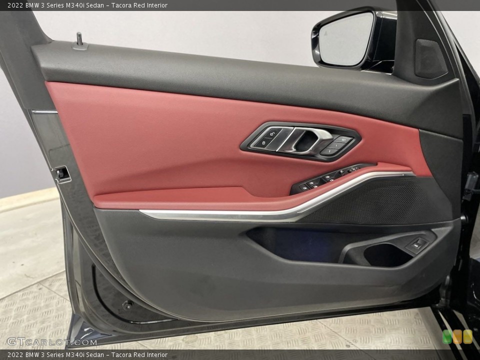Tacora Red Interior Door Panel for the 2022 BMW 3 Series M340i Sedan #146626753