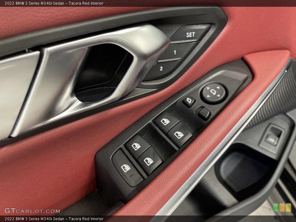 Tacora Red Interior Door Panel for the 2022 BMW 3 Series M340i Sedan #146626774