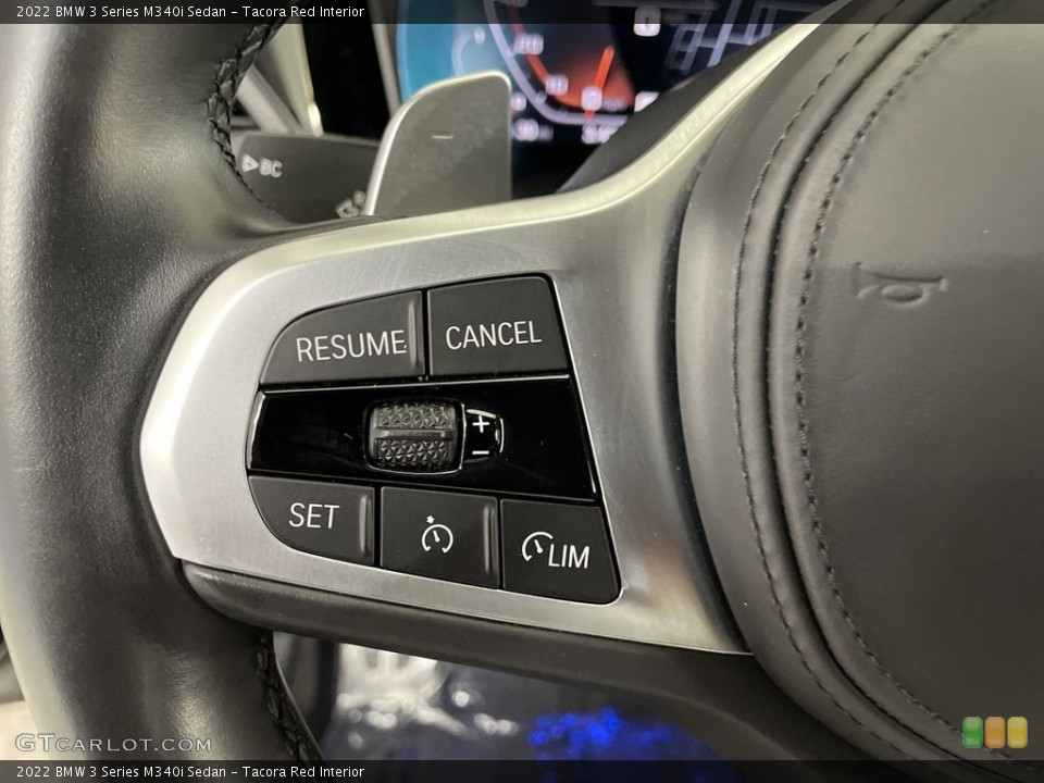 Tacora Red Interior Steering Wheel for the 2022 BMW 3 Series M340i Sedan #146626894