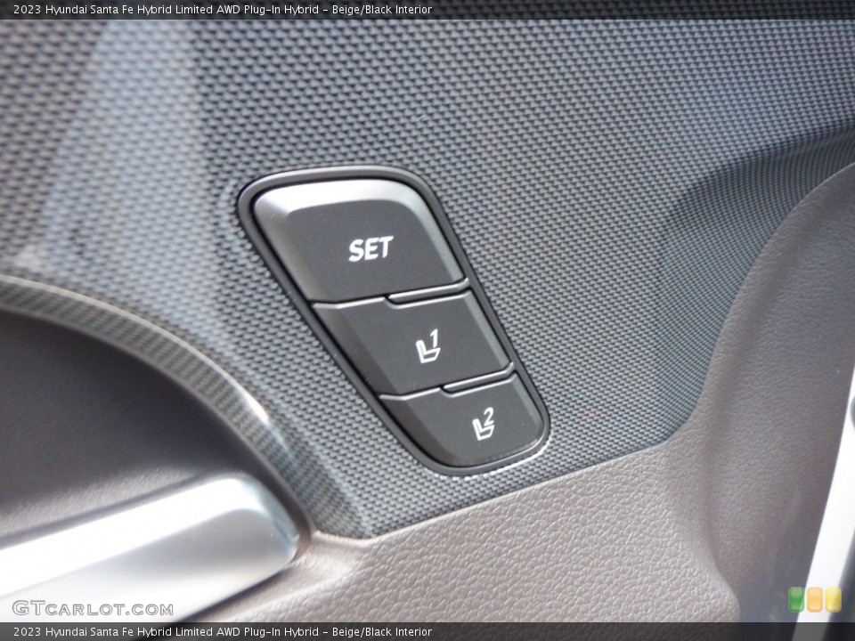 Beige/Black Interior Door Panel for the 2023 Hyundai Santa Fe Hybrid Limited AWD Plug-In Hybrid #146627001