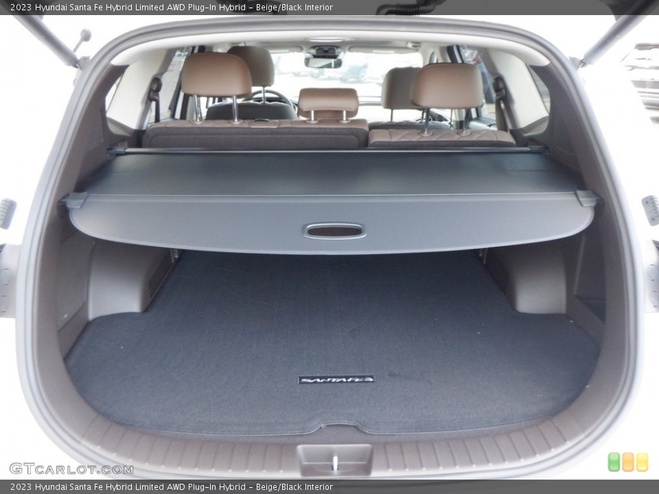 Beige/Black Interior Trunk for the 2023 Hyundai Santa Fe Hybrid Limited AWD Plug-In Hybrid #146627442