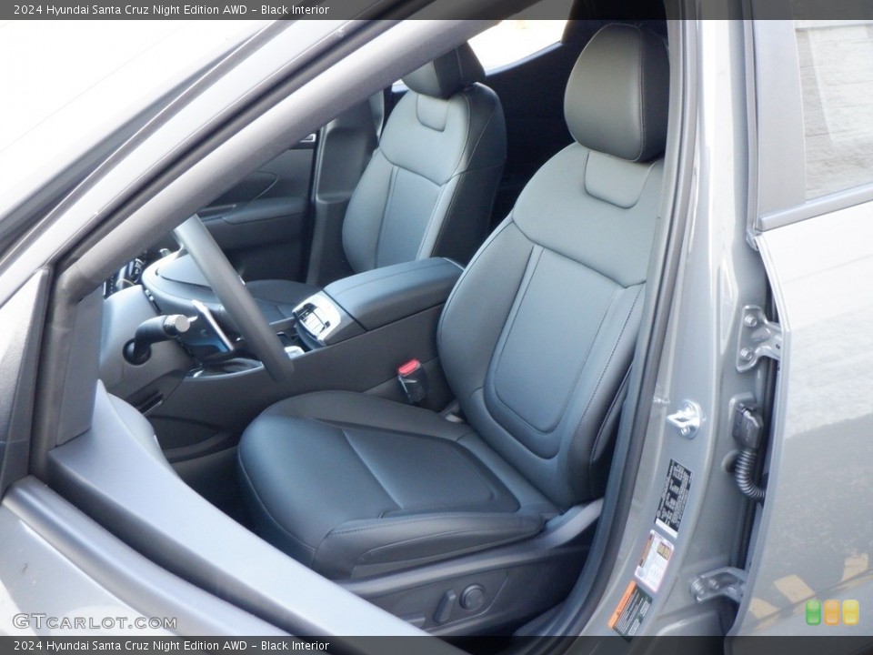 Black Interior Front Seat for the 2024 Hyundai Santa Cruz Night Edition AWD #146627959