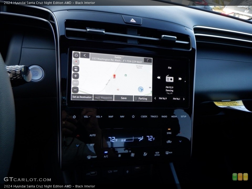 Black Interior Controls for the 2024 Hyundai Santa Cruz Night Edition AWD #146628087