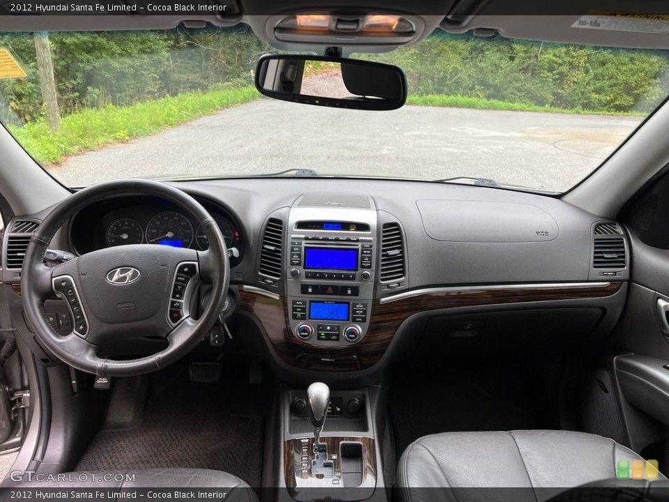 Cocoa Black Interior Dashboard for the 2012 Hyundai Santa Fe Limited #146628676
