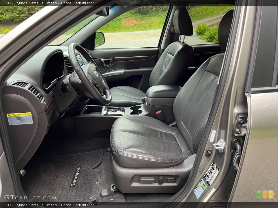 Cocoa Black Interior Photo for the 2012 Hyundai Santa Fe Limited #146628703