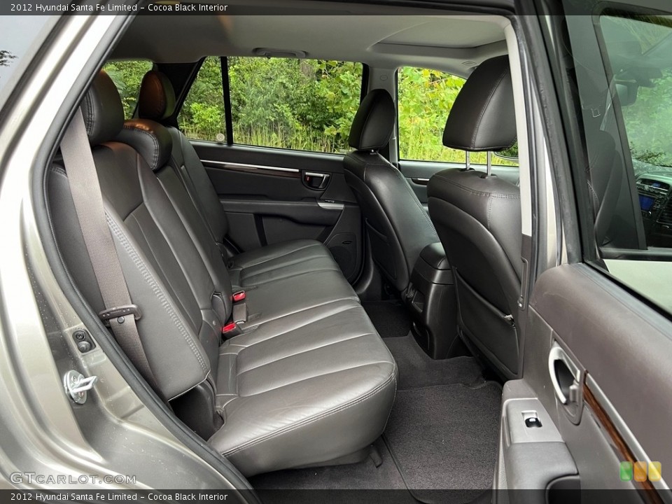 Cocoa Black Interior Rear Seat for the 2012 Hyundai Santa Fe Limited #146628793