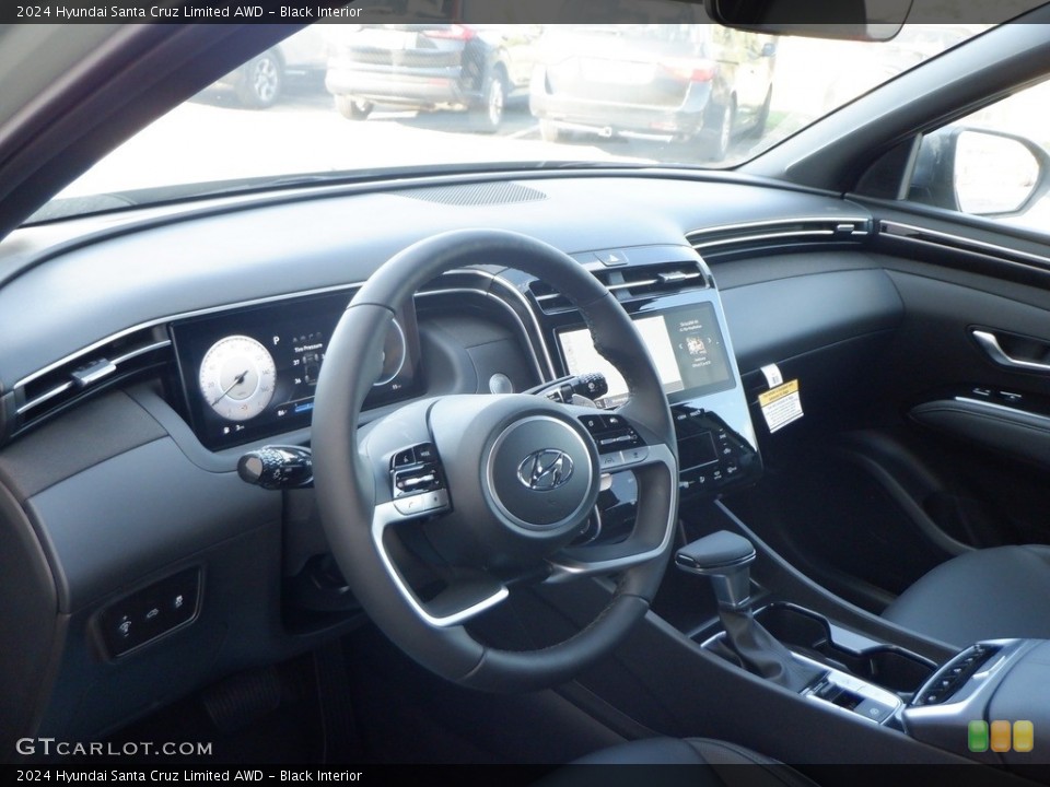 Black Interior Dashboard for the 2024 Hyundai Santa Cruz Limited AWD #146629357