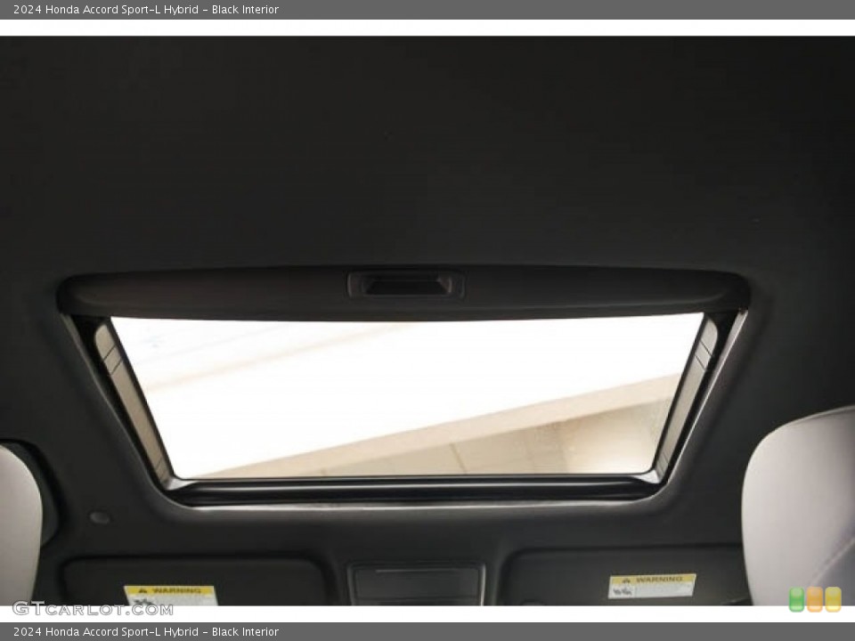 Black Interior Sunroof for the 2024 Honda Accord Sport-L Hybrid #146629711