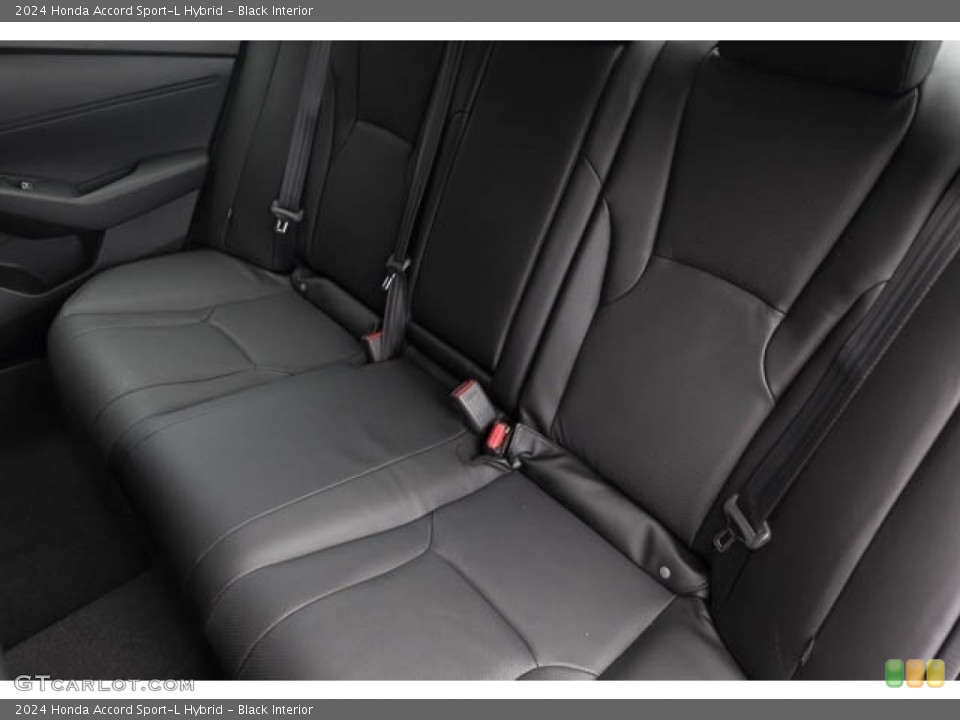 Black Interior Rear Seat for the 2024 Honda Accord Sport-L Hybrid #146629732
