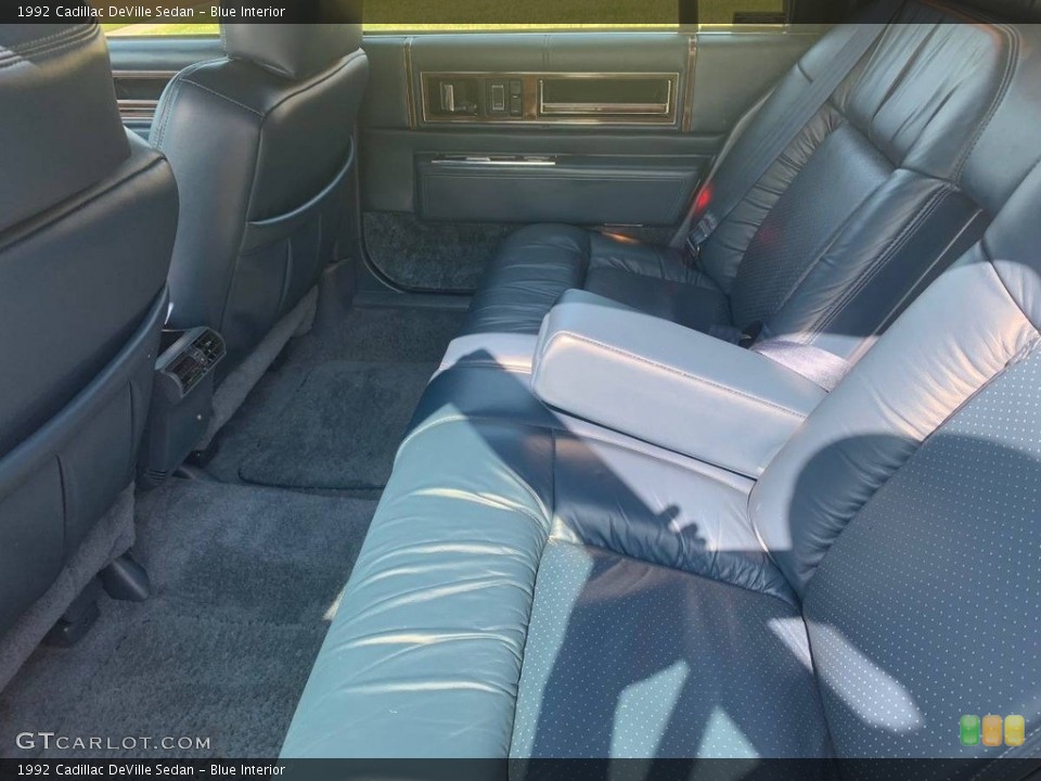 Blue Interior Rear Seat for the 1992 Cadillac DeVille Sedan #146630236